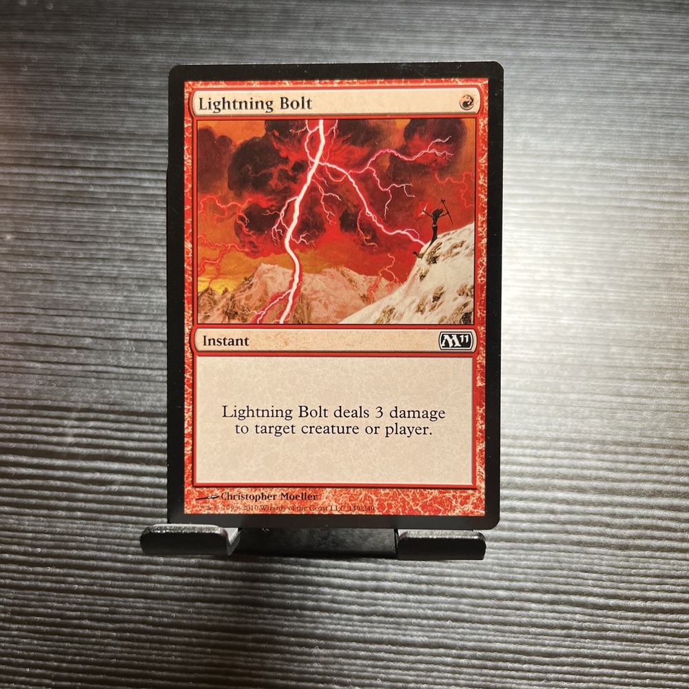 MTG - Lightning Bolt - 2011 Core (M11)- LP- MAGIC CARD